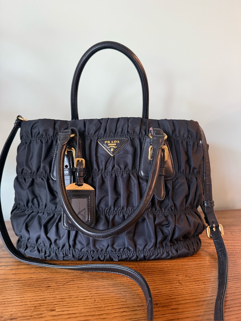 PRADA NYLON SHOULDER/CROSSBODY BAG - Picture 6 of 11